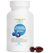 Core Med Science Liposomal Glutathione Supplement (500mg, 60 Softgels) - Pure Reduced Setria with...