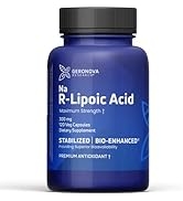 GeroNova Research R-Lipoic Acid 300mg 120 Caps - Stabilized R-Alpha Lipoic Acid With Superior Bio...